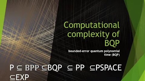 Computational complexity of bounded error quantum polynomial time BQP (2)