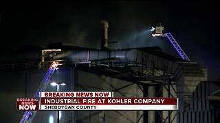 Crews battle fire at Kohler Co. in Sheboygan County