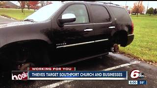 Car wheels stolen from church parking lot in Southport