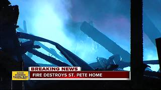 Fire destroys St. Pete home