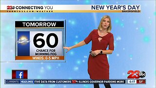 New Year's Eve evening forecast
