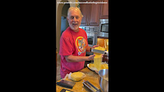 Happy Chef Makes Homemade Pasta For the First Time With KitchenAid Mixer