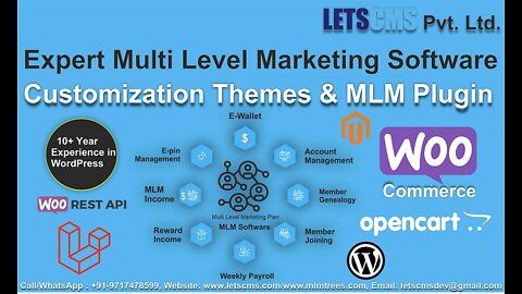 MLM Software Build, Binary plan, Unilevel Plan, Monoline Plan & Force Matrix MLM Plan