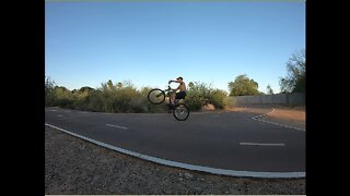 MTB Wheelie Practice