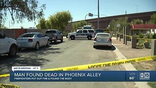 Man found dead at scene of alley fire, Phoenix police say