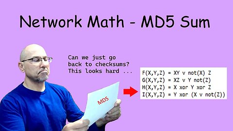 Network Math - Message Digest (MD) 5