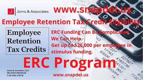 ERC Program EMPLOYEE RETENTION CREDIT Eligibility Jorns & Associates CPA