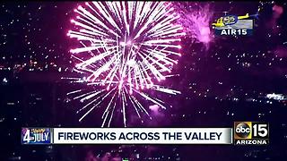 Fireworks show around Valley can cause traffic issues