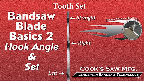 Sawmill Bandsaw Blade Basics 2 Hook Angle and Set