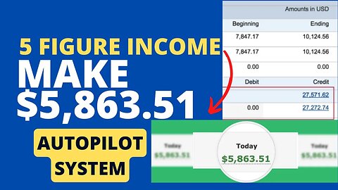 5 Figure Monthly Income In Less Than 1 Hour Daily, MAKE $5,863.51 Fast, MAKE Money Online