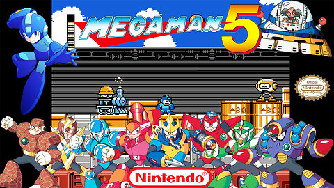 Mega Man 5 - ( Nintendo) ( NES ) - ( FULL GAME ) - Longplay/Playthrough