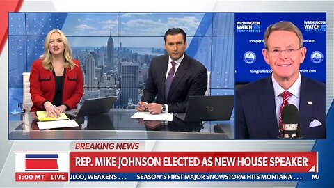 Tony Perkins reacts to Mike Johnson becoming Speaker of the House