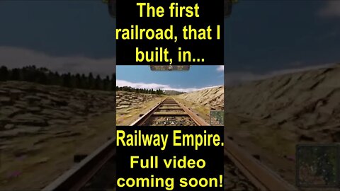 The first railroad, that I built, in Railway Empire