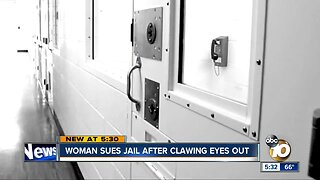 Woman sues jail after clawing out eyes