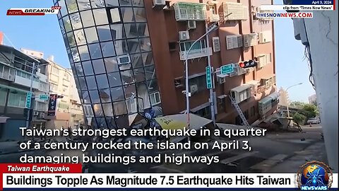Buildings Topple As Magnitude 7.5 Earthquake Hits Taiwan