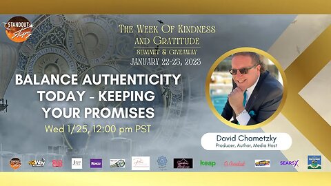 David Chametzky - Balance Authenticity Today - Keeping Your Promises