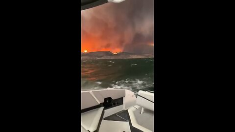 Canada BC fires blaze devastation views from the sea?