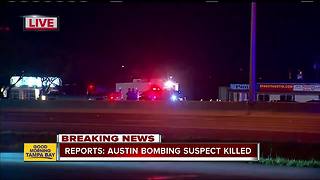 Austin serial bombing suspect dead, reports say