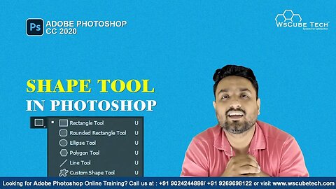 All Shape Tool Explained - How to Create All Custom Shapes in Photoshop for Beginners in Urdu/Hindi