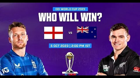 New Zealand VS England | World Cup 2023 | 1st Match | Live Streaming