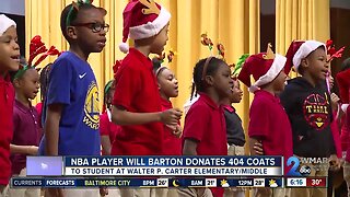 Baltimore native donates 400+ coats to students at Walter P. Carter Elementary Middle