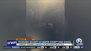 Increased security Friday at Martin County High School