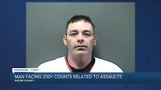 Man facing more than 200 counts of sexual assault-related crimes in Racine Co.
