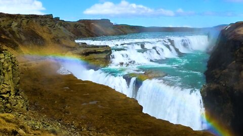 Gullfoss - Iceland's most Famous Waterfall 4K