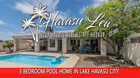Lake Havasu Pool Home For Sale 3158 Sirocco Dr MLS 1025797