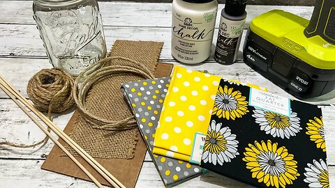 Spring Fabric Flowers DIY || Using Walmart Fabric || Just 1 EASY DIY