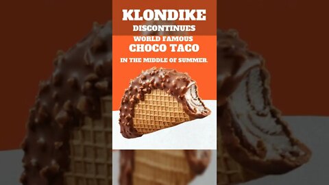Klondike DISCONTINUES World Famous Ice Cream 🍫🌮 #shorts