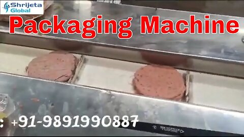 Burger Patty Packing Machine | Aloo tikki Flow Wrap Pouch Packaging Machine | Shrijeta - 9891990887