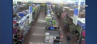 Firefighters share surveillance footage of Las Vegas Walmart arson