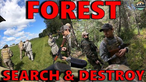 Airsoft War: Attack & Defend Style (Heavy Foliage Domination Gameplay)