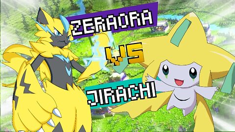 ZERAORA VS JIRACHI Legendary & Mythical Pokemon Battle Royale! Pokken tournament