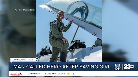 Man called hero after saving girl