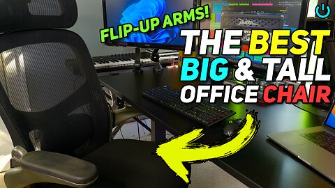 The BEST Big & Tall Office Chair w/Flip-Up Arms 💺 500 POUND CAPACITY 🔥