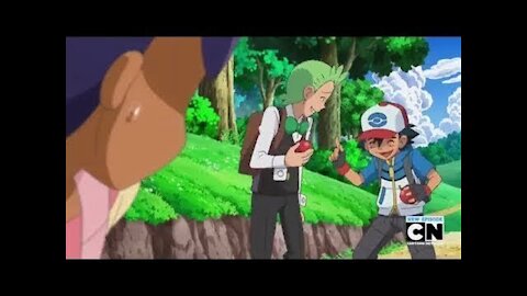 Best Wishes: Ash and Cilan laugh at Iris’ goofy expression
