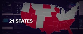 21 states now COVID-19 'red zones'