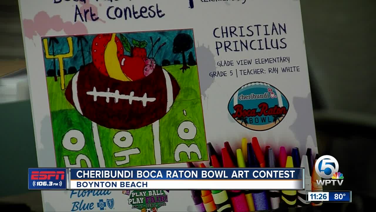 Cheribundi Boca Raton Bowl Art Contest 11/7