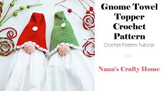 Gnome Crochet Towel Topper Tutorial