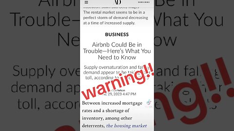 airbnb collapse? #problemsolve #realestate #rei #problemsolving #investment