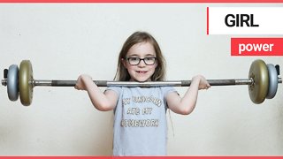 Britain’s youngest weightlifter bench pressed almost twice her own body weight