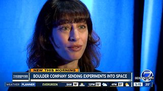 Boulder company sending experiments into space