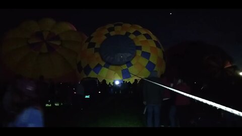 Albuquerque Balloon Fiesta 2021 Dawn Patrol Day 2- Holding the crown line for Polar Dawn balloon