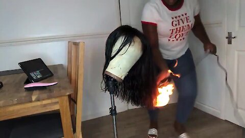 Woman's hairdryer catches on fire and explodes