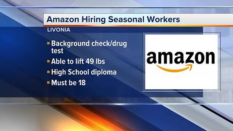 Amazon hiring 300 seasonal fulfillment positions in metro Detroit