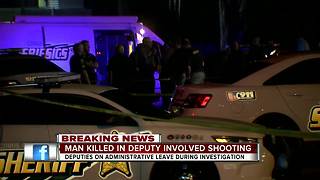 Man killed in deputy involved shooting