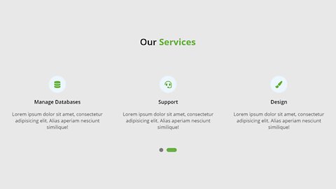 Responsive Services Section Using HTML CSS & Owl Carousel
