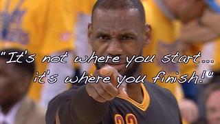 LeBron's not a good Game 1 guy but it's not where you start, it's where you finish!